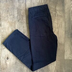 Boys’ Black Chino Pants - Adjustable Waist - Size 12